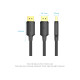 Кабель мультимедійний DisplayPort M to DisplayPort M 1.0m 4K60Hz black Vention (HAKBF)