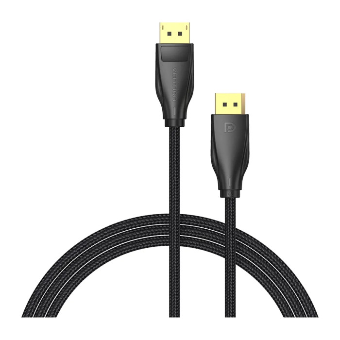 Кабель мультимедійний DisplayPort M to DisplayPort M 1.5m 8K60Hz black Vention (HCCBG)