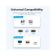Кабель мультимедійний DisplayPort M to HDMI M 1.8m 4K40Hz black Vention (HFOBAC)