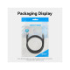 Патч-корд 3м, UTP cat 6 RJ-45 black Vention (IBEBI)