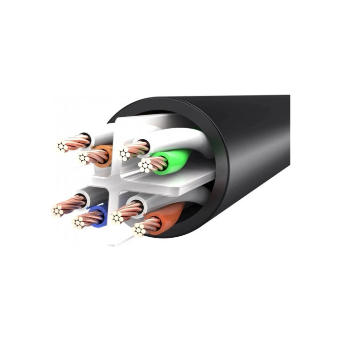 Патч-корд 30м, UTP cat 6 RJ-45 black Vention (IBEBT)