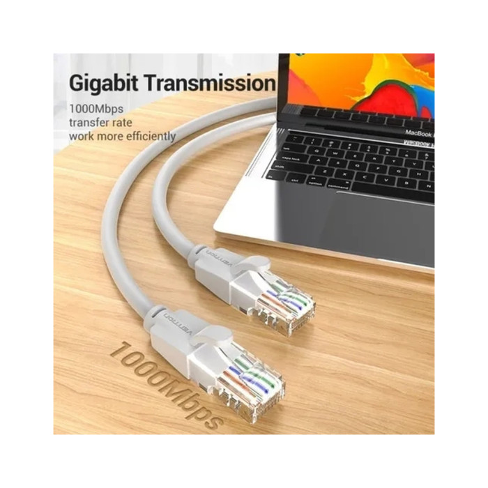 Патч-корд 2м, UTP cat 6 RJ-45 gray Vention (IBEHH)