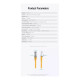 Патч-корд 0.3м, S/FTP cat 6a RJ-45 yellow Vention (IBHYAA)