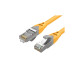 Патч-корд 0.5м, S/FTP cat 6A RJ-45 yellow Vention (IBHYD)