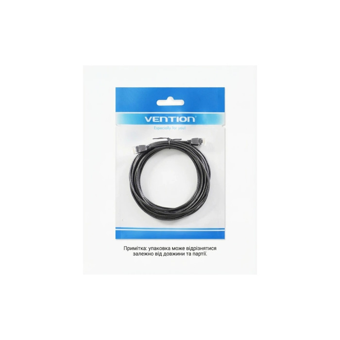 Патч-корд 0.5м, UTP cat 6A RJ-45 slim black Vention (IBIBD)