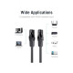 Патч-корд 0.5м, UTP cat 6 RJ-45 black Vention (IBJBD)