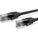 Патч-корд 1.5м, UTP cat 6 RJ-45 flat black Vention (IBJBG)