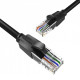 Патч-корд 1.5м, UTP cat 6 RJ-45 flat black Vention (IBJBG)