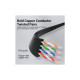 Патч-корд 3м, UTP cat 6 RJ-45 flat black Vention (IBJBI)
