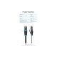 Патч-корд 3м, UTP cat 6 RJ-45 flat black Vention (IBJBI)