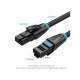 Патч-корд 1м, UTP cat 6 RJ-45 black Vention (IBKBF)