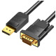 Патч-корд 2м, S/FTP cat 6 RJ-45 Extension black Vention (IBLBH)