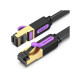Патч-корд 1м, FTP cat 7 RJ-45 black Vention (ICABF)