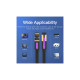 Патч-корд 15м, UTP cat 7 RJ-45 flat black Vention (ICABN)