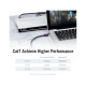 Патч-корд 0.5м, S/FTP cat 7 RJ-45 black Vention (ICDBD)