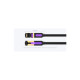 Патч-корд 0.5м, S/FTP cat 7 RJ-45 black Vention (ICDBD)