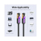 Патч-корд 1м, S/FTP cat 7 RJ-45 black Vention (ICDBF)