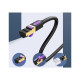 Патч-корд 5м, S/FTP cat 7 RJ-45 black Vention (ICDBJ)