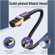 Патч-корд 10м, S/FTP cat 7 RJ-45 black Vention (ICDBL)
