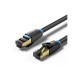 Патч-корд 8м, S/FTP cat 8 RJ-45 black Vention (IKABK)
