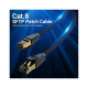 Патч-корд 0.5м, S/FTP cat 8 RJ-45 COPPER black Vention (IKGBD)