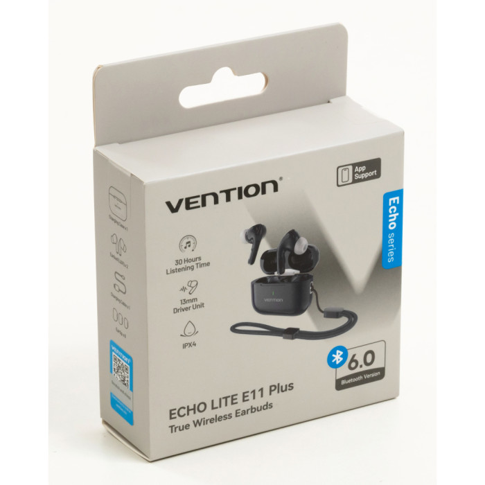 Навушники Vention Echo Lite E11 Plus Black (NBVB0-Plus)