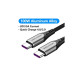 Дата кабель USB-C to USB-C 1.0m 5A aluminum gray Vention (TAEHF)