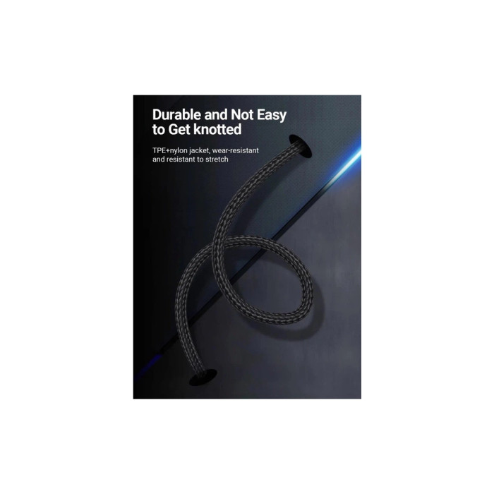 Дата кабель USB-C to USB-C 1.0m 5A aluminum gray Vention (TAEHF)
