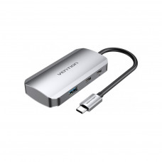 Концентратор Vention USB3.1 Type-C --> USB 3.0x3/USB-C Gen 1/PD 100W Hub 5-in-1 (TNDHB)