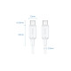 Дата кабель USB-C to USB-C 1.0m 60W white Vention (TRCWF)