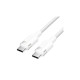 Дата кабель USB-C to USB-C 1.0m 60W aluminum alloy white Vention (TRDWF)