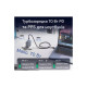 Зарядний пристрій Vention 1xUSB-C PD70W + 1xUSB QC3.0 22.5W GaN + cable USB-C to USB-C 1.0m 5A gray (TZ-FCGH0-EU)