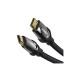 Кабель мультимедійний HDMI M to HDMI M 3.0m V2.0 4K60Hz braided zinc alloy black Vention (VAA-B05-B300)
