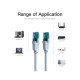 Патч-корд 3м, RJ-45 cat 5e UTP blue Vention (VAP-A10-S300)
