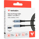 Дата кабель USB-C to USB-C 1.2m with display 100W black Verbatim (31848)