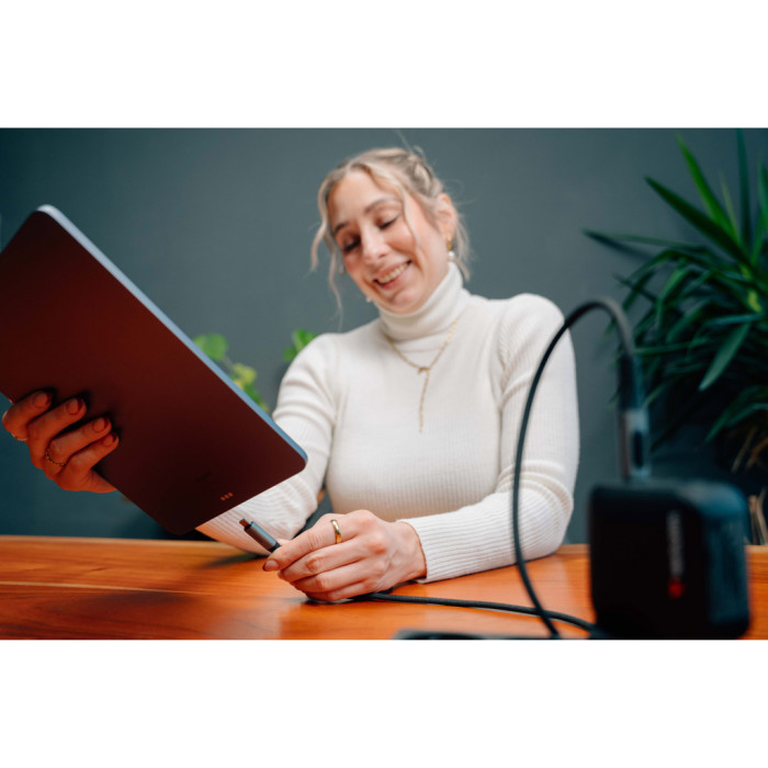 Дата кабель USB-C to USB-C 1.2m with display 100W black Verbatim (31848)