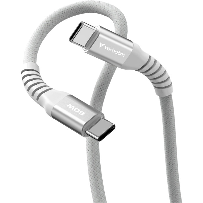 Дата кабель USB-C to USB-C 1.2m Magnetic 60W gray Verbatim (31850)