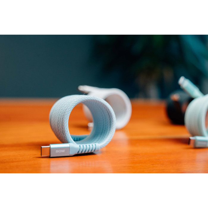 Дата кабель USB-C to USB-C 1.2m Magnetic 60W blue Verbatim (31852)