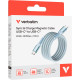 Дата кабель USB-C to USB-C 1.2m Magnetic 100W blue Verbatim (31856)