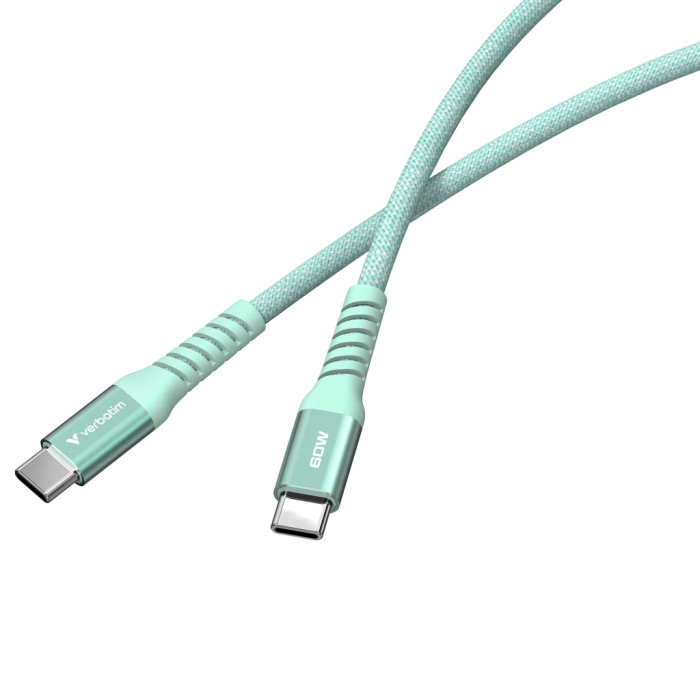 Дата кабель USB-C to USB-C 1.2m Magnetic 60W green Verbatim (31864)