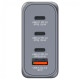 Зарядний пристрій Verbatim GaN 100 W 4 ports (2xUSB-C-100 W,USB-C 65 W /USB-A -3.0) (32202)