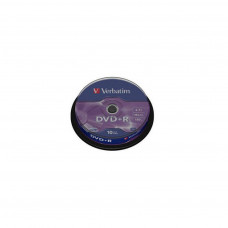 Диск DVD Verbatim 4.7Gb 16X CakeBox 10шт Silver (43498)