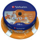 Диск DVD Verbatim 4.7Gb 16X CakeBox 25шт Printable (43538)