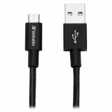 Дата кабель USB 2.0 AM to Micro 5P 0.3m black Verbatim (48866)