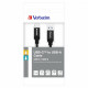 Дата кабель USB 3.1 AM to Type-C 1.0m black Verbatim (48871)