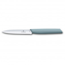 Кухонний ніж Victorinox Swiss Modern Paring Serrate 10см Blue (6.9006.10W21)