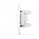 Комп'ютерна розетка Videx BINERA CAT6+CAT3 (VF-BNSK2PC6TF3)