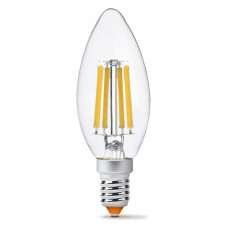 Лампочка Videx Filament C37F 6W E14 4100K 220V (VL-C37F-06144)