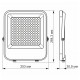 Прожектор Videx LED PREMIUM VIDEX F2 100W 5000K (VL-F2-1005G)