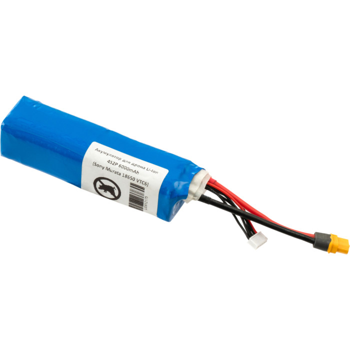 Акумуляторний блок Vinga Li-Ion 4s2Р 6000mAh з балансувальним кабелем Sony Murata 18650 VTC6 (6000BMS/SONY18650)